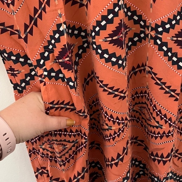 BA&SH Ref Lavande Silk Salmon/Reddish T-Shirt Dress Size 2 - Picture 10 of 13